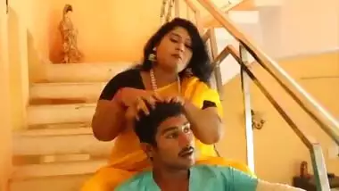 Sexy desi masala aunty romance with step son