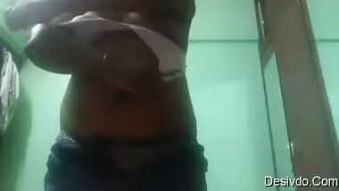 Slutty mallu wife Slapping her Tits, Pussy & Stripping