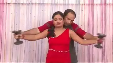 Indian amateur sexy video of young girl with yoga teacher