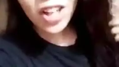 Desi GF asking BF to suck milk from boobs on mobile