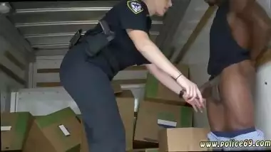 Short white girl big ass Black suspect taken on a harsh ride