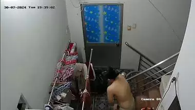 Hindi xxx mom dress change to nude caught by son