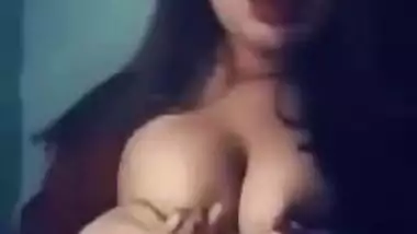 Desi Sexy Girl Playing With Her Boobs Part 3