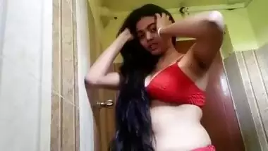 Showering Desi striptease...