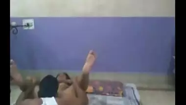 Indian sex video clip of chubby bhabhi fucked by neighbor on floor