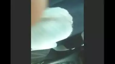 Pakistani college girl shown her boobs in parked car mms