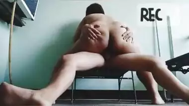 Horny big ass wife riding & gets real wet, hubby records secretly