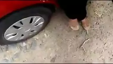 Indian bhabhi in parking 