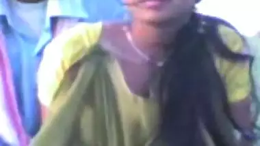 Desi college girl from UP getting her boobs pressed