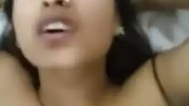 Petite Desi Girlfriend Shouting hard with Pain