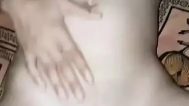 Beautiful girl fingering pussy