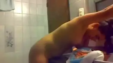 Horny Desi chick comes to the bathroom to masturbate after watching porn