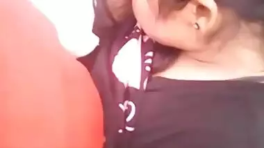 desi college girl with lover in college campus