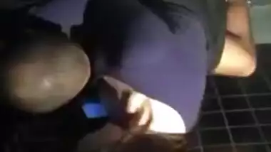 Couple caught fucking in night club bathroom