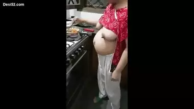 Pregnant Bhabhi In Kitchen