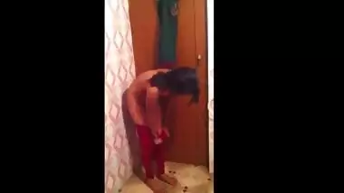 sexy ranjitha taking shower in front of her hubby