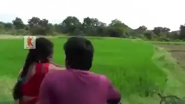 Outdoor sex of a Tamil couple in a village