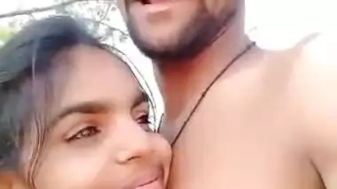 Indian Desi couple outdoor