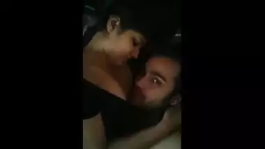 Large mangos Indian college girlfriend gets mounds sucked by boyfriend