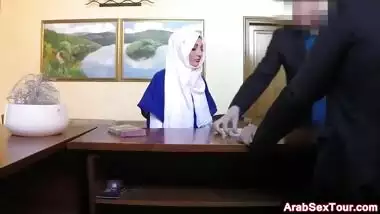 Arab hottie gets fucked by business man with big cock