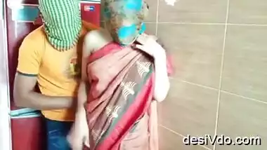 newly wed bhabhi in saree with hubby real couples video