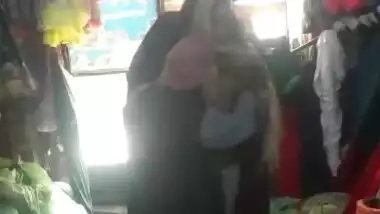Pakstan Blood Sex Vidue Com - Pakistani shop owner having sex with two customers indian sex video