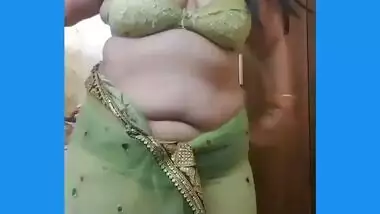 indian bhabi teasing her husband in net saree