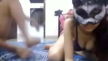 Huge Boobs In Sexy Body Masked Indian Girl’s