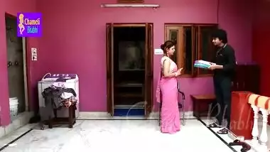 Hot Bhojpuri housewife romancing with the salesman