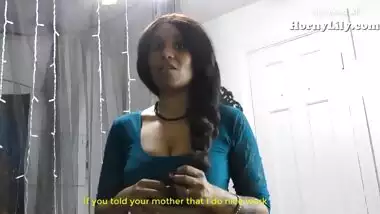 South Indian Tamil Maid fucking a virgin boy (English Subs)