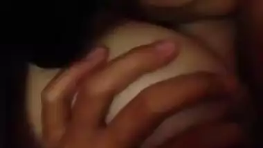 Desi wife sucking big boob her husband