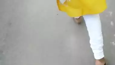 cum on busty yellow salwar(with nipple pokie)