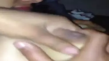 Desi babe boobs pressed hard