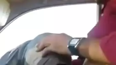 Horny Pakistani couple fucking on the car