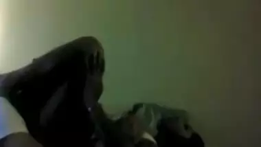 Hot couple fooling around secretly in a guest house