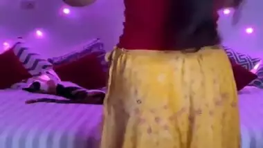 Desi Indian Girl Dancing On Video Call With Her Boyfriend