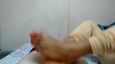 Hot Indian Footjob 4