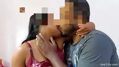 Sexy Couple deep smooch and sloppy blowjob