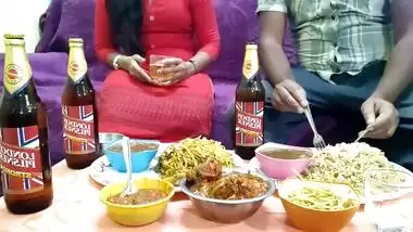 Friend invites the Desi girl to drink some beer and drills XXX cave