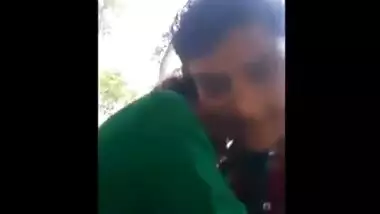 Indian legal age teenager porn video of a college pair having pleasure in a park