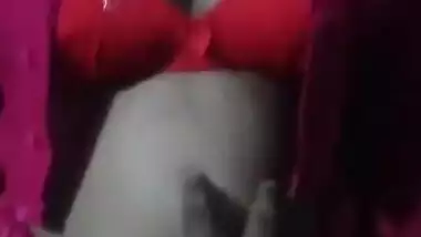 Cute sexy Bengali wife striptease show