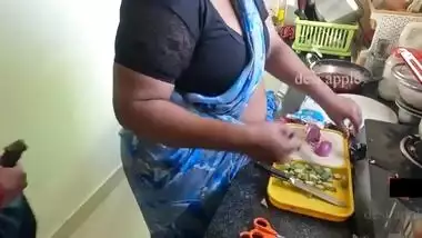 flashing and jerking infront of maid swathi in kitchen