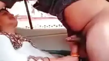 Hot indian wife cheating with her boyfriend in car