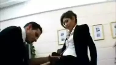 British Indian girl sex in office