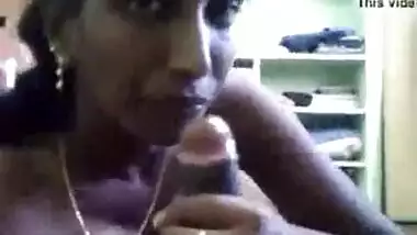 Hot Video Showing Tamil Maid Sucking Penis With TV On