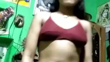 Sexy village girl showing her slim body