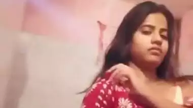 Desi girl undresses in front of webcam hoping to be a porn actress one day