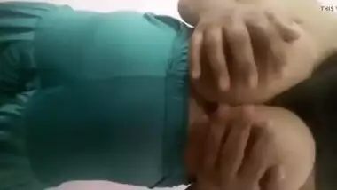 Huge boobs mallu Aunty showing to boy friend 1 