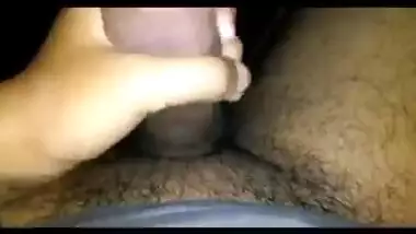 Spouse engulfing desi boobs at night previous to fucking