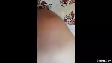 It's not easy but Desi guy holds camera playing sex games with XXX GF